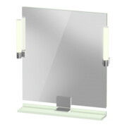 Duravit Miroir LED 9 W Sivida 65x65x3,6 cm, vert, avec détecteur, acier, G c