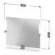 Duravit Miroir LED 9 W Sivida 85x65x3,6 cm, blanc chaud, avec prise, acier, chrome brillant-3
