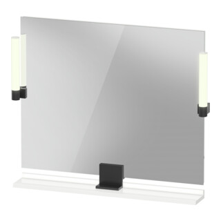 Duravit Miroir LED 9 W Sivida 85x65x3,6 cm, blanc chaud, sensoriel, acier, gris anthracite