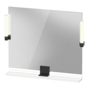 Duravit Miroir LED 9 W Sivida 85x65x3,6 cm, blanc chaud, sensoriel, acier, gris anthracite