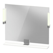 Duravit Miroir LED 9 W Sivida 85x65x3,6 cm, blanc, lumière naturelle, acier, chrome brillant
