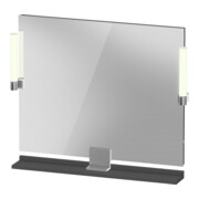 Duravit Miroir LED 9 W Sivida 85x65x3,6 cm, gris, gauche, automatique, acier, chromé
