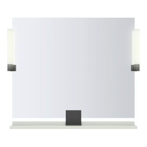 Duravit Miroir LED 9 W Sivida 85x65x3,6 cm, gris moyen, Leu., au, stl, G sw