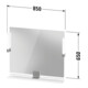 Duravit Miroir LED 9 W Sivida 85x65x3,6 cm, vert, Leu., au, stl, G c