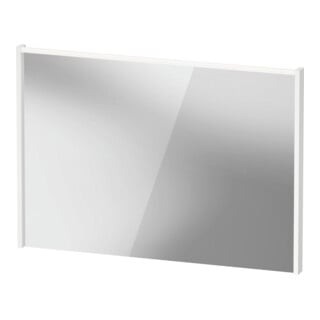 Duravit Miroir LED D-Code 2.0 100x70x5 cm, 7 W, blanc mat, éclairage supérieur