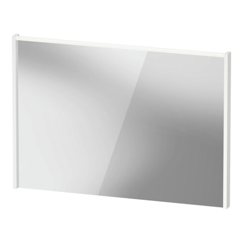 Duravit Miroir LED D-Code 2.0 100x70x5 cm, 7 W, blanc mat, éclairage supérieur