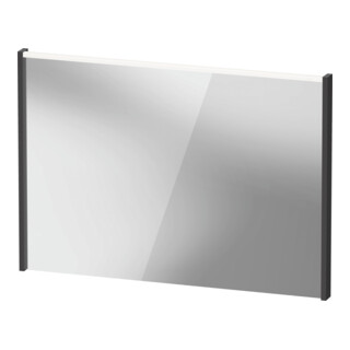 Duravit Miroir LED D-Code 2.0 100x70x5 cm, 7 W, graphite, éclairage haut
