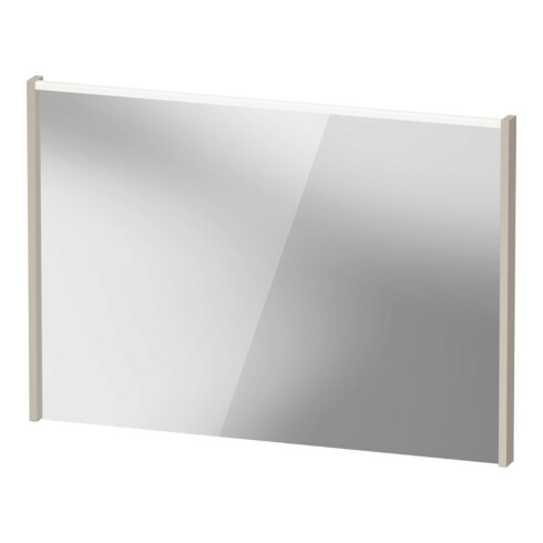 Duravit Miroir LED D-Code 2.0 100x70x5 cm, 7 W, Taupe mat, éclairage supérieur