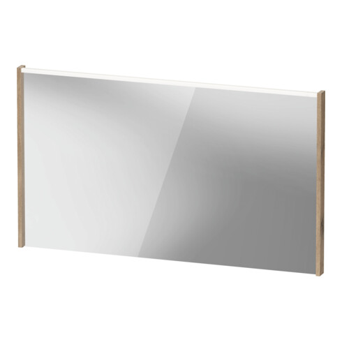 Duravit Miroir LED D-Code 2.0 120x70x5 cm, 9 W, blanc œuf, éclairage supérieur