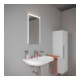 Duravit Miroir LED D-Code 2.0 40x70x5 cm, 3 W, blanc mat, éclairage supérieur