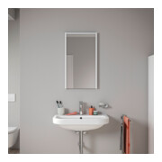 Duravit Miroir LED D-Code 2.0 40x70x5 cm, 3 W, blanc mat, éclairage supérieur-4
