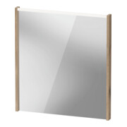 Duravit Miroir LED D-Code 2.0 65x70x5 cm, 5 W, blanc œuf, éclairage supérieur