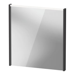 Duravit Miroir LED D-Code 2.0 65x70x5 cm, 5 W, graphite, zone lumineuse haut