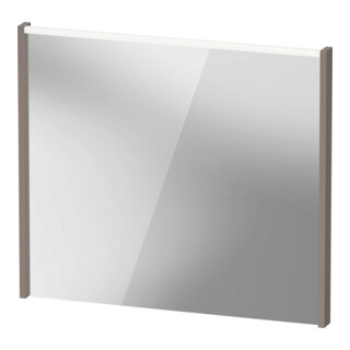 Duravit Miroir LED D-Code 2.0 80x70x5 cm, 6 W, dimmable, éclairage supérieur