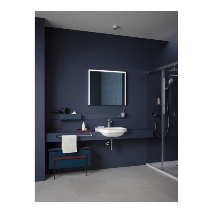 Duravit Miroir LED D-Code 2.0 80x70x5cm, 6 W, blanc brillant, zone lumineuse haut
