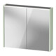 Duravit Miroir LED D-Code 2.0 m prise, 2 portes, éclairage avant, 80x70x14,8 cm, vert mat-1