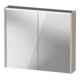 Duravit Miroir LED D-Code 2.0 m prise, 2 portes, éclairage supérieur, 80x70x14,8 cm, Taupe ma-1