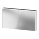 Duravit Miroir LED D-Code 2.0 m, prise, 2 portes, lumière frontale, 120x70x14,8 cm, blanc mat-1