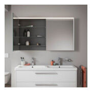 Duravit Miroir LED D-Code 2.0 m, prise, 2 portes, lumière frontale, 120x70x14,8 cm, blanc mat-2
