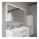 Duravit Miroir LED D-Code 2.0 m, prise, 2 portes, lumière frontale, 120x70x14,8 cm, blanc mat