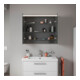 Duravit Miroir LED D-Code 2.0 m, prise, 2 portes, lumière frontale, 80x70x14,8 cm, blanc mat-4