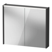 Duravit Miroir LED D-Code 2.0 m prise 2 T, lumière avant, 80x70x14,8 cm, graphite mat