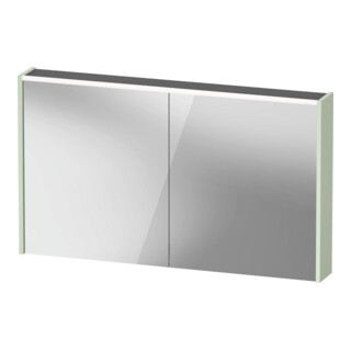 Duravit Miroir LED D-Code 2.0 m Prise 2 T, lumière frontale, 120x70x14,8 cm, vert mat