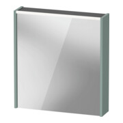 Duravit Miroir LED D-Code 2.0 m prise 65x70x5 cm, éclairage haut, gauche, vert fjord mat