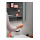 Duravit Miroir LED D-Code 2.0 m prise 65x70x5 cm, éclairage haut, gauche, vert fjord mat-3