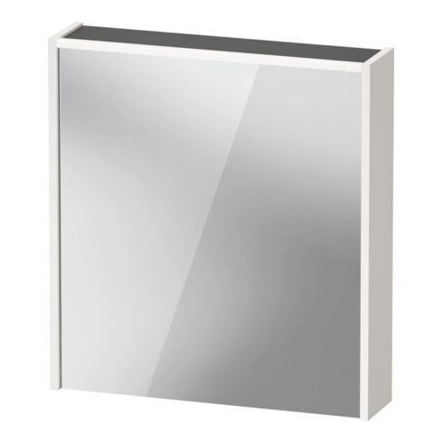 Duravit Miroir LED D-Code 2.0 m prise 65x70x5 cm, éclairage sup, gauche, blanc brillant
