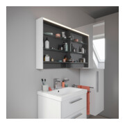 Duravit Miroir LED D-Code 2.0 m Prise 65x70x5 cm, lumière haut, gauche, blanc mat-5