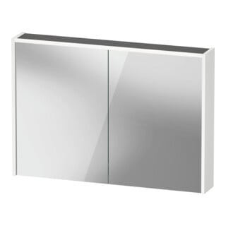 Duravit Miroir LED D-Code 2.0 m SD T E 2 portes, éclairage f ob, 100x70x14,8 cm, blanc mat