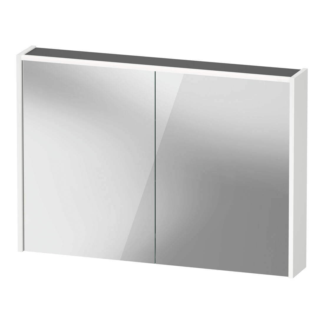 Duravit Miroir LED D-Code 2.0 m SD T E 2 portes, éclairage f ob, 100x70x14,8 cm, blanc mat