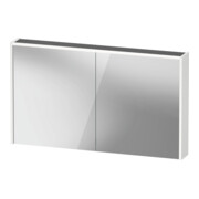 Duravit Miroir LED D-Code 2.0 m SD T E 2 portes, éclairage f ob, 120x70x14,8 cm, blanc mat