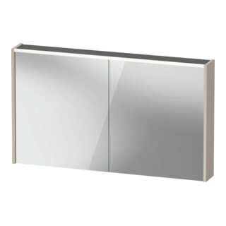 Duravit Miroir LED D-Code 2.0 m SD T E 2 portes, éclairage f ob, 120x70x14,8 cm, Tau ma
