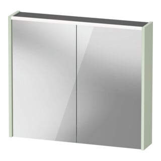 Duravit Miroir LED D-Code 2.0 m SD T E 2 portes, éclairage f ob, 80x70x14,8 cm, vert mat