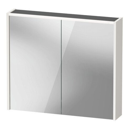 Duravit Miroir LED D-Code 2.0 m SD T E 2 portes, éclairage frontal, 80x70x14,8 cm, blanc brillant
