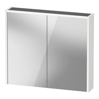 Duravit Miroir LED D-Code 2.0 m SD T E 2 portes, lumière froide, 80x70x14,8 cm, blanc mat