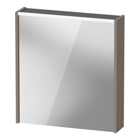 Duravit Miroir LED D-Code 2.0 m SD T E 65x70x5 cm, éclairage à gauche, basalt mat