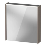Duravit Miroir LED D-Code 2.0 m SD T E 65x70x5 cm, éclairage à gauche, basalt mat