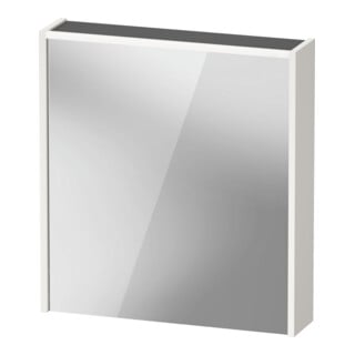 Duravit Miroir LED D-Code 2.0 m SD T E 65x70x5 cm, éclairage oblique, droite, blanc brillant
