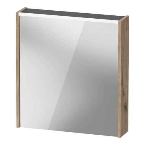 Duravit Miroir LED D-Code 2.0 m SD T E 65x70x5cm, éclairage f ob, droite, chêne marbré