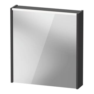 Duravit Miroir LED D-Code 2.0 m SD T E 65x70x5cm, éclairage f ob, droite, graphite mat