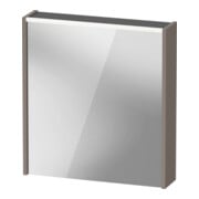 Duravit Miroir LED D-Code 2.0 m SD T J 65x70x5 cm, éclairage oblique, droit, basalte mat