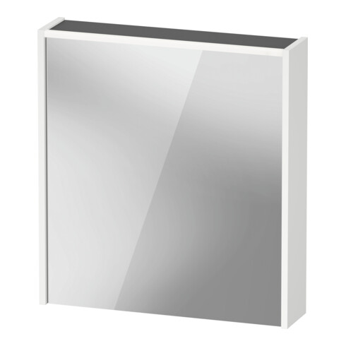 Duravit Miroir LED D-Code 2.0 m SD T J 65x70x5 cm, éclairage oblique, droite, blanc mat