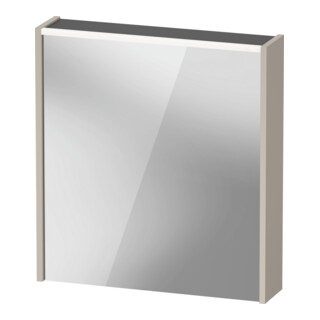 Duravit Miroir LED D-Code 2.0 m SD T J 65x70x5 cm, éclairage oblique, droite, taupe mat