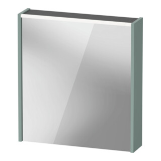 Duravit Miroir LED D-Code 2.0 m SD T J 65x70x5 cm, lumière f ob, gauche, vert fjord mat