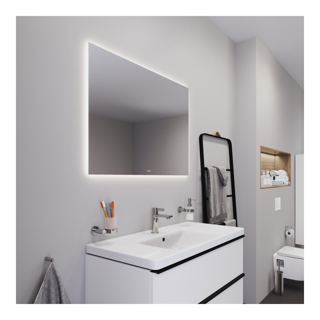 Duravit Miroir lumineux Best 100x70x3,3 cm, 52 W, LED, blanc