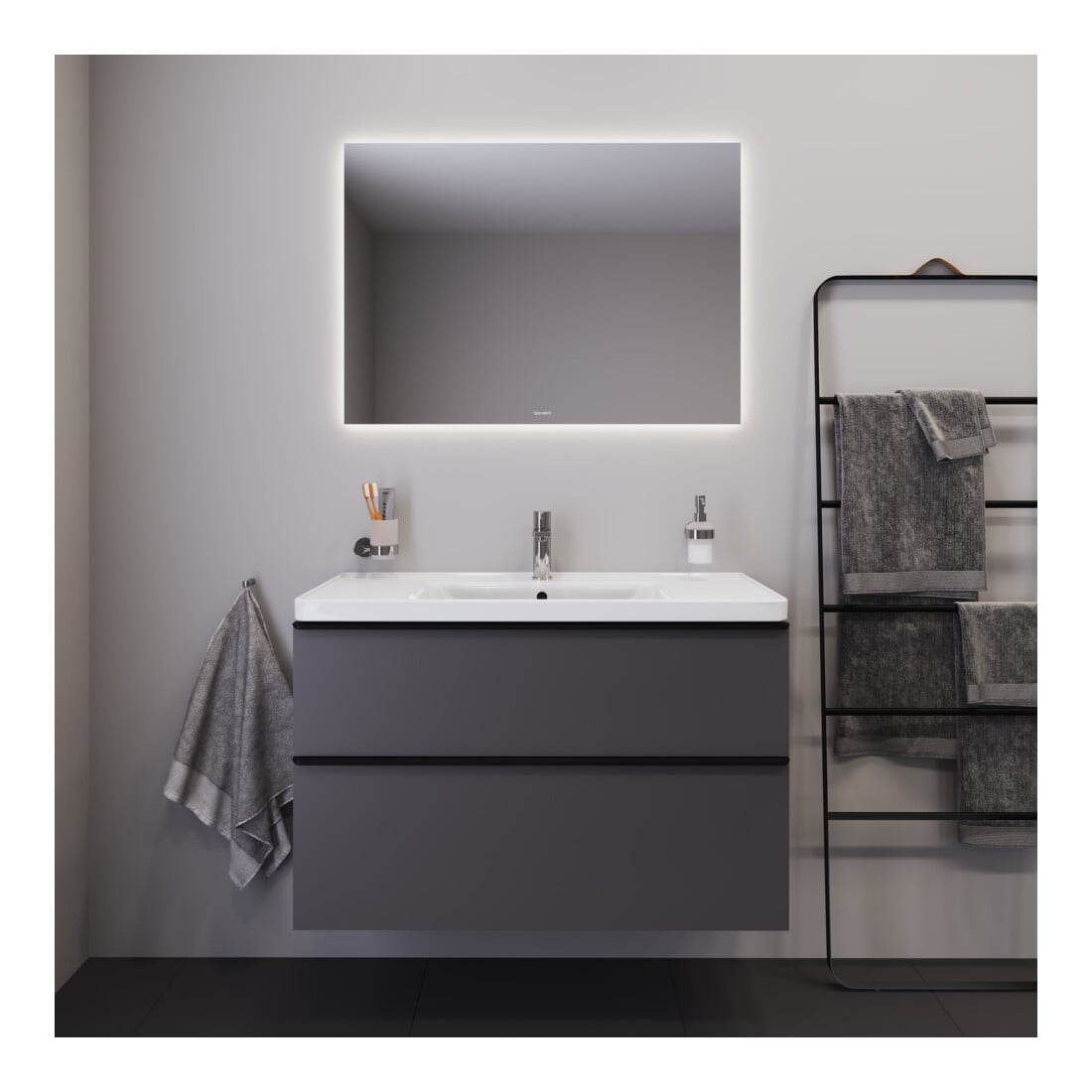 Duravit Miroir lumineux Best 100x70x3,3 cm, 52 W, LED, blanc