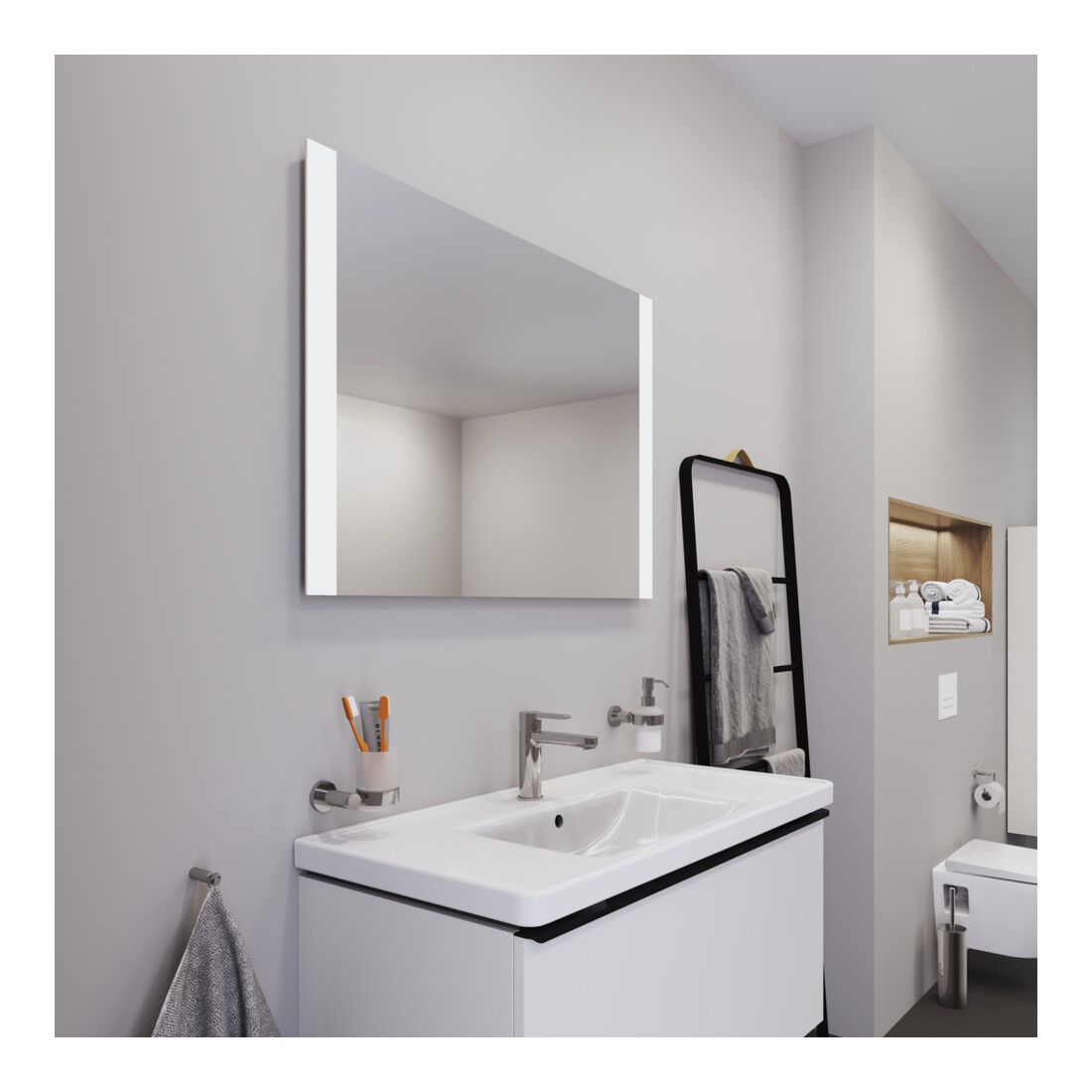 Duravit Miroir lumineux Best 100x70x3,4 cm, 37 W, LED, blanc